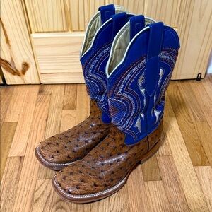 Ostrich Quill Western Boots